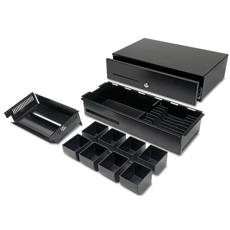 Safescan kassalade HD-5030 Heavy Duty, zwart, 8 muntvakken, 495×305×125 mm